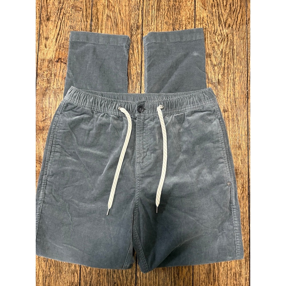 Vuori Mens Optimist Pants Size M Gray Corduroy Drawstring Jogger